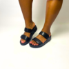 Fitflop LULU ADJUSTABLE LEATHER black slides