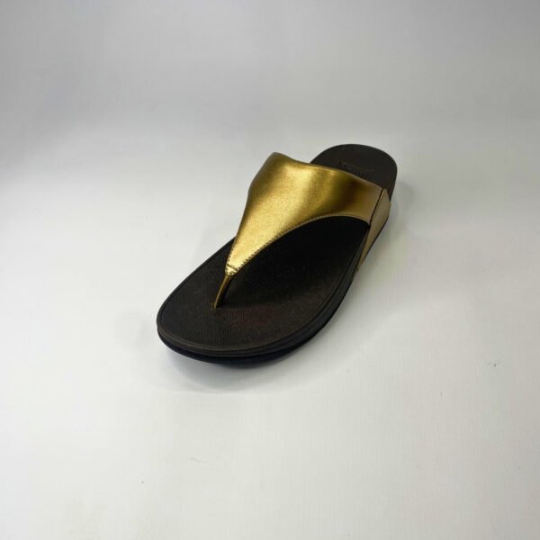 Fitflop LULU LEATHER TOEPOST bronze sandal - Image 2