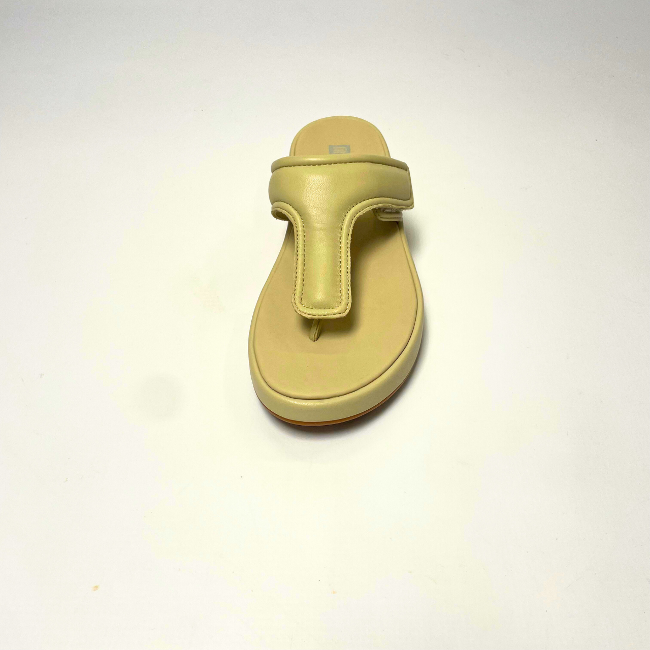 Fitflop F-MODE ADJ.PADDED-LEATHER FLATFORM beige sandal - Image 4