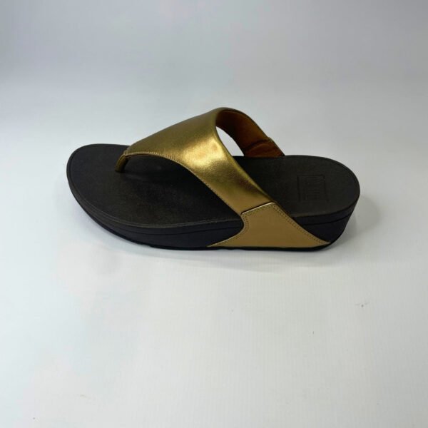 Fitflop LULU LEATHER TOEPOST bronze sandal - Image 3