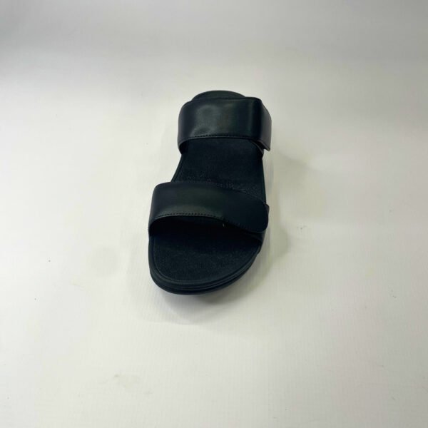 Fitflop LULU ADJUSTABLE LEATHER black slides - Image 4