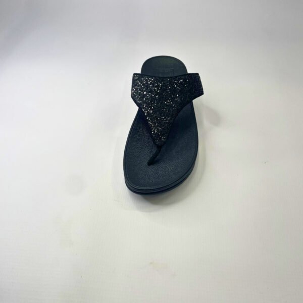 Fitflop LULU GLITTER TOE-THONG black sandal - Image 4