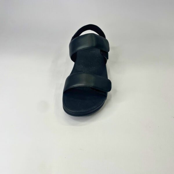 Fitflop LULU ADJUSTABLE LEATHER BACK-STRAP black sandal - Image 4