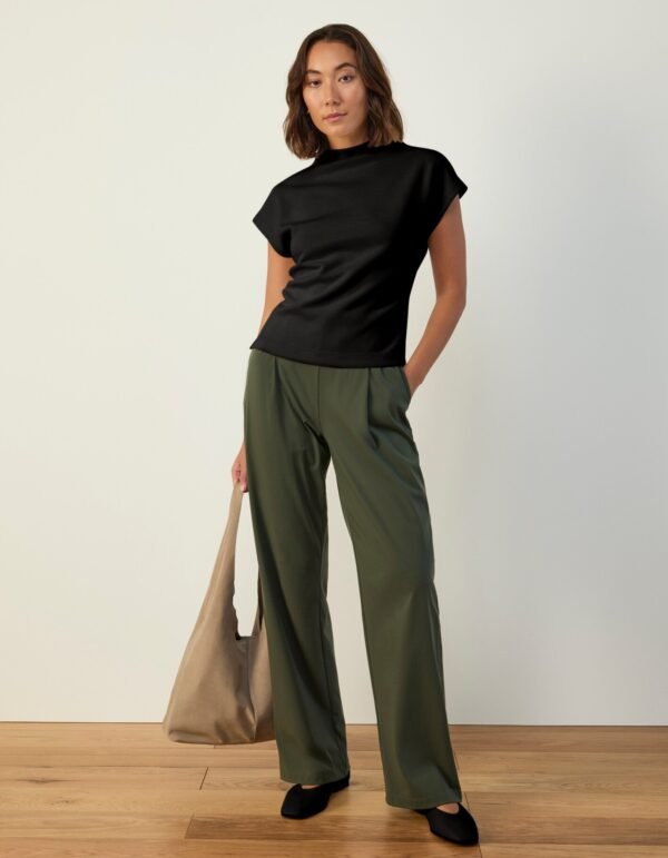 Cap Sleeve Mock Neck Top - Image 3