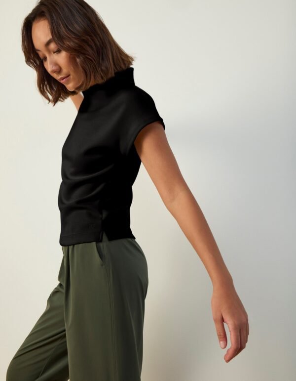 Cap Sleeve Mock Neck Top - Image 4
