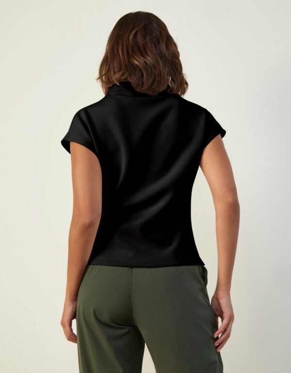 Cap Sleeve Mock Neck Top - Image 5