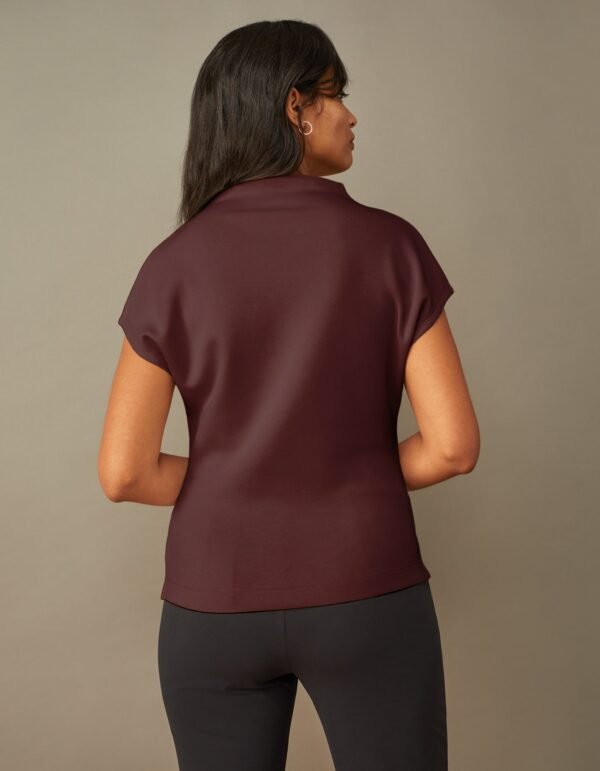 Cap Sleeve Mock Neck Top - Image 8