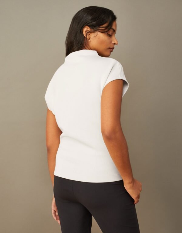 Cap Sleeve Mock Neck Top - Image 5