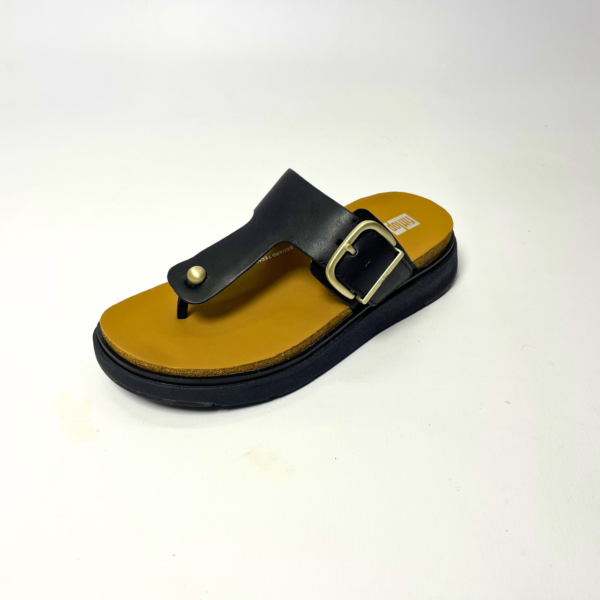 Fitflop GEN-FF BUCKLE LEATHER black sandal - Image 2