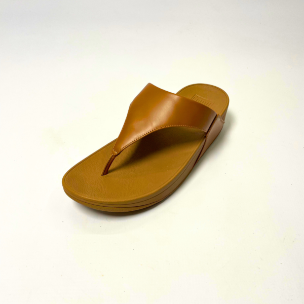 Fitflop LULU LEATHER TOEPOST tan sandal - Image 2