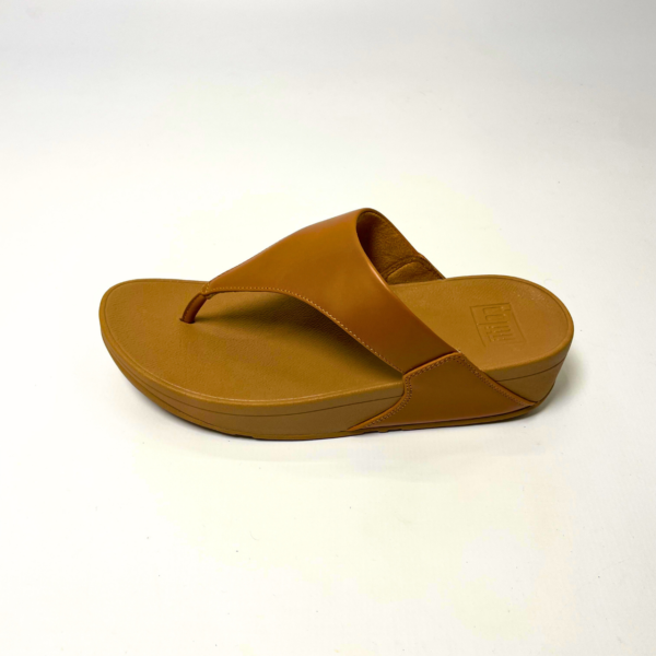 Fitflop LULU LEATHER TOEPOST tan sandal - Image 3