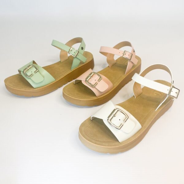 KG sage buckle strap sandal - Image 5