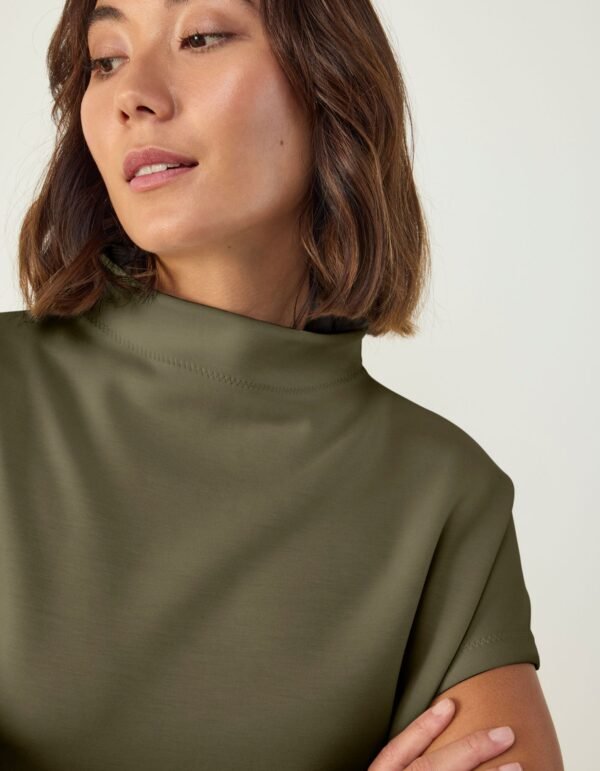 Mock Neck Shift Dress - Image 2