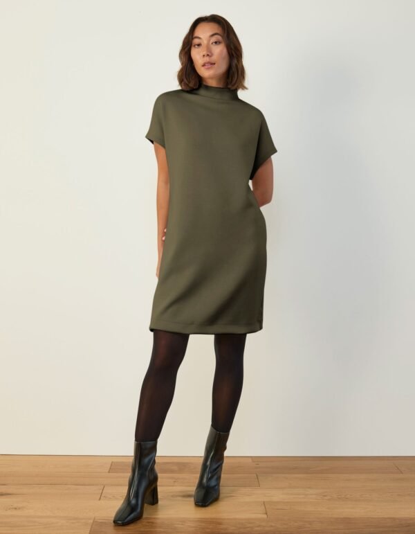 Mock Neck Shift Dress - Image 5