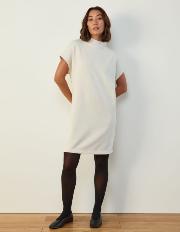 Mock Neck Shift Dress - Image 2