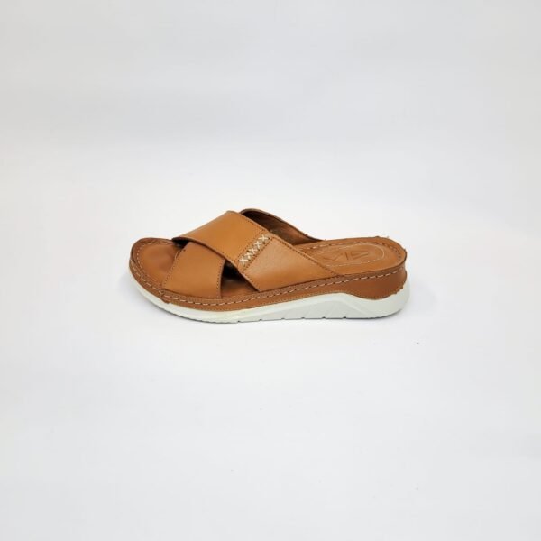 Gia tan leather cross strap slip on sandal - Image 3