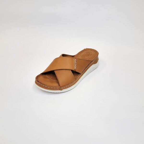 Gia tan leather cross strap slip on sandal - Image 2