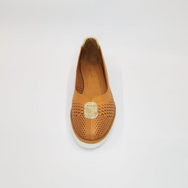 Gia tan leather flatform comfy flats - Image 4