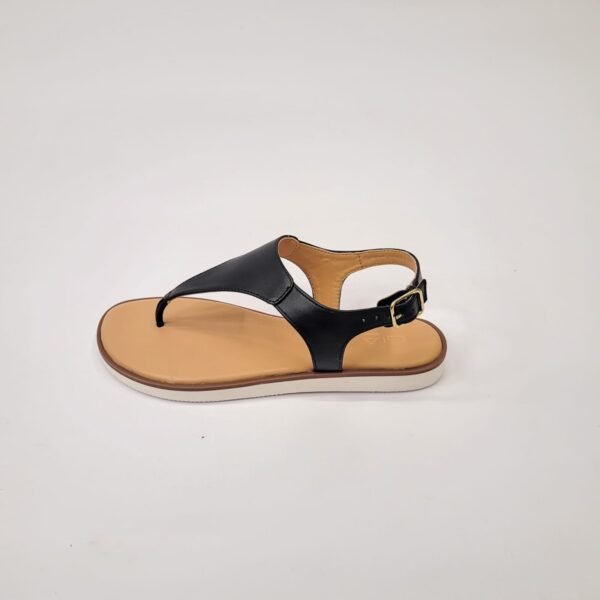 Gia leather black toe thong sandal - Image 3