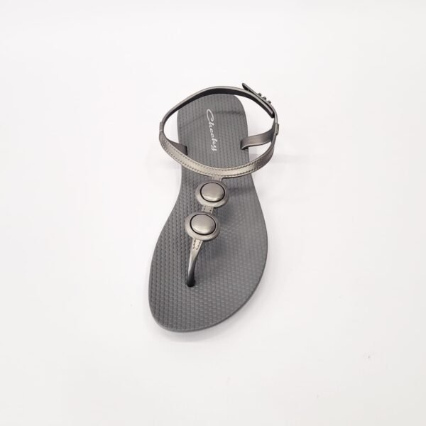 Cheeky grey embellished sandal - Image 4