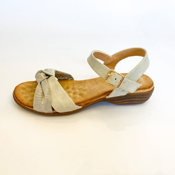 Queue grey knot detail sandal - Image 3