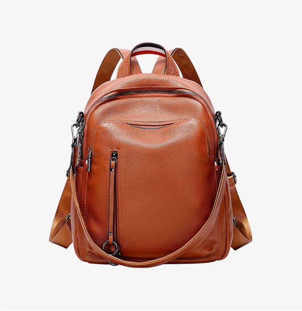 Fashion Genuine Leather Backpack Purse - Image 2