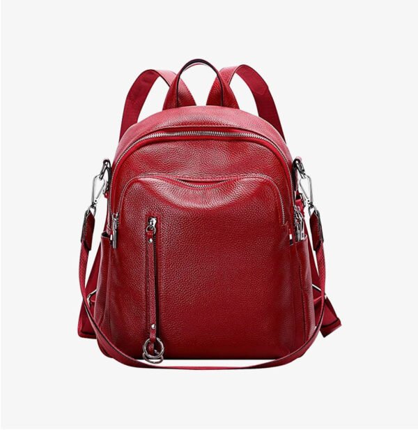 Fashion Genuine Leather Backpack Purse - Image 3