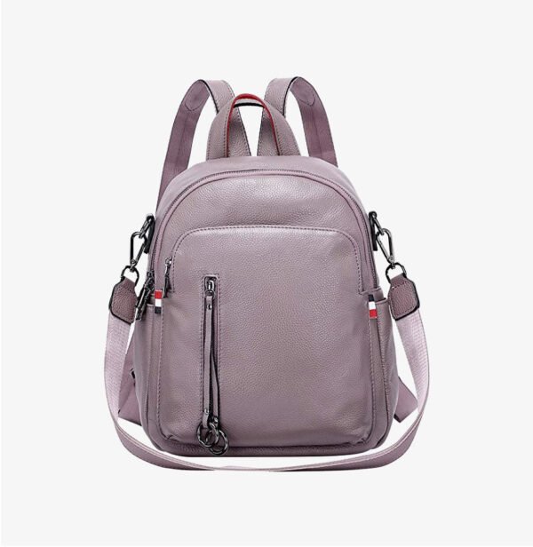 Fashion Genuine Leather Backpack Purse - Image 4